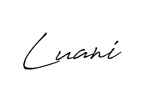 You should practise on your own different ways (Antro_Vectra_Bolder) to write your name (Luani) in signature. don't let someone else do it for you. Luani signature style 7 images and pictures png