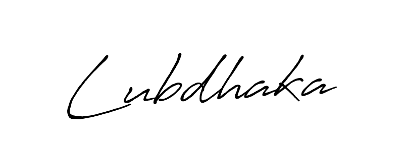 How to make Lubdhaka name signature. Use Antro_Vectra_Bolder style for creating short signs online. This is the latest handwritten sign. Lubdhaka signature style 7 images and pictures png