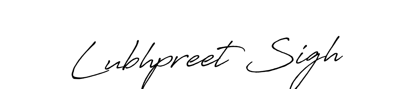 Create a beautiful signature design for name Lubhpreet Sigh. With this signature (Antro_Vectra_Bolder) fonts, you can make a handwritten signature for free. Lubhpreet Sigh signature style 7 images and pictures png