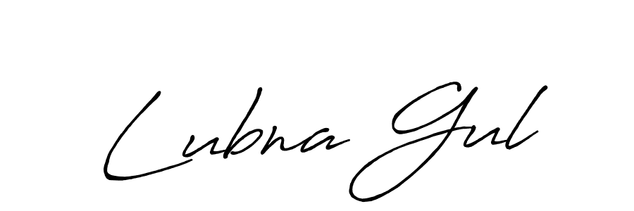 Make a short Lubna Gul signature style. Manage your documents anywhere anytime using Antro_Vectra_Bolder. Create and add eSignatures, submit forms, share and send files easily. Lubna Gul signature style 7 images and pictures png