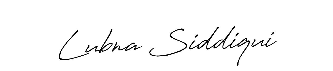 It looks lik you need a new signature style for name Lubna Siddiqui. Design unique handwritten (Antro_Vectra_Bolder) signature with our free signature maker in just a few clicks. Lubna Siddiqui signature style 7 images and pictures png