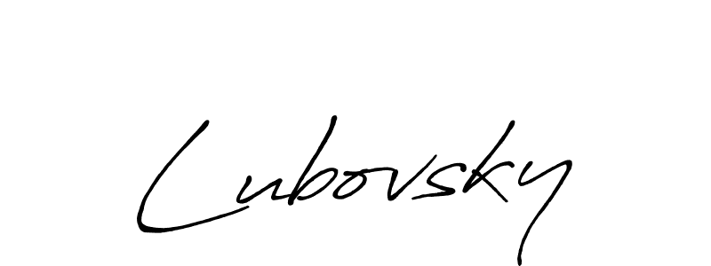 Antro_Vectra_Bolder is a professional signature style that is perfect for those who want to add a touch of class to their signature. It is also a great choice for those who want to make their signature more unique. Get Lubovsky name to fancy signature for free. Lubovsky signature style 7 images and pictures png