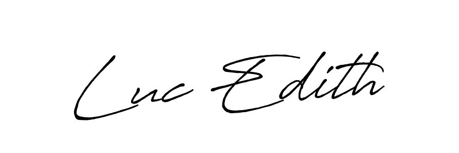 Antro_Vectra_Bolder is a professional signature style that is perfect for those who want to add a touch of class to their signature. It is also a great choice for those who want to make their signature more unique. Get Luc Edith name to fancy signature for free. Luc Edith signature style 7 images and pictures png
