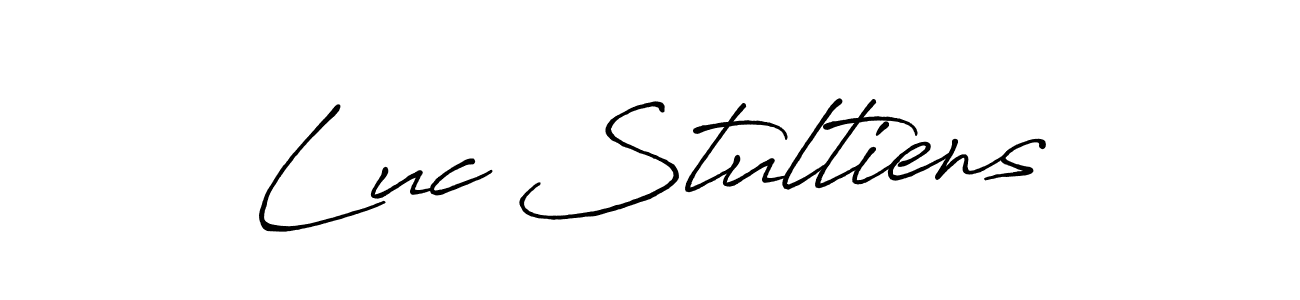 Design your own signature with our free online signature maker. With this signature software, you can create a handwritten (Antro_Vectra_Bolder) signature for name Luc Stultiens. Luc Stultiens signature style 7 images and pictures png