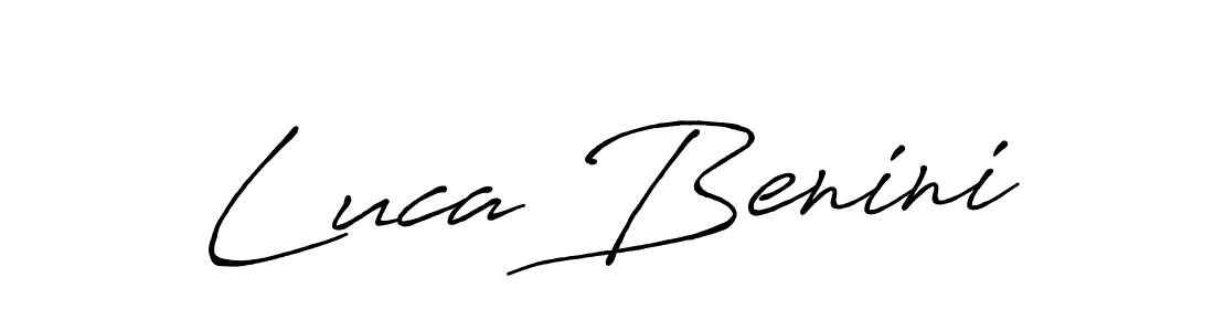 Use a signature maker to create a handwritten signature online. With this signature software, you can design (Antro_Vectra_Bolder) your own signature for name Luca Benini. Luca Benini signature style 7 images and pictures png