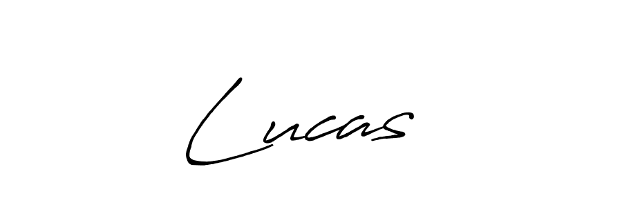 How to make Lucas ♥ name signature. Use Antro_Vectra_Bolder style for creating short signs online. This is the latest handwritten sign. Lucas ♥ signature style 7 images and pictures png