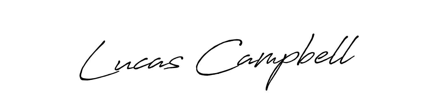 Design your own signature with our free online signature maker. With this signature software, you can create a handwritten (Antro_Vectra_Bolder) signature for name Lucas Campbell. Lucas Campbell signature style 7 images and pictures png