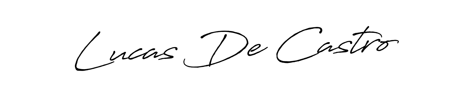 Once you've used our free online signature maker to create your best signature Antro_Vectra_Bolder style, it's time to enjoy all of the benefits that Lucas De Castro name signing documents. Lucas De Castro signature style 7 images and pictures png