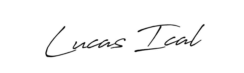 The best way (Antro_Vectra_Bolder) to make a short signature is to pick only two or three words in your name. The name Lucas Ical include a total of six letters. For converting this name. Lucas Ical signature style 7 images and pictures png