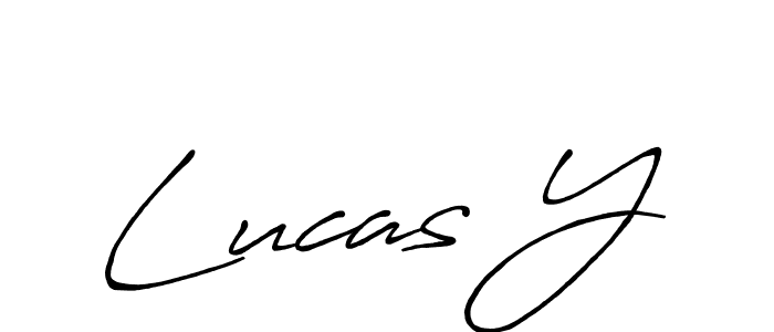 Also we have Lucas Y name is the best signature style. Create professional handwritten signature collection using Antro_Vectra_Bolder autograph style. Lucas Y signature style 7 images and pictures png