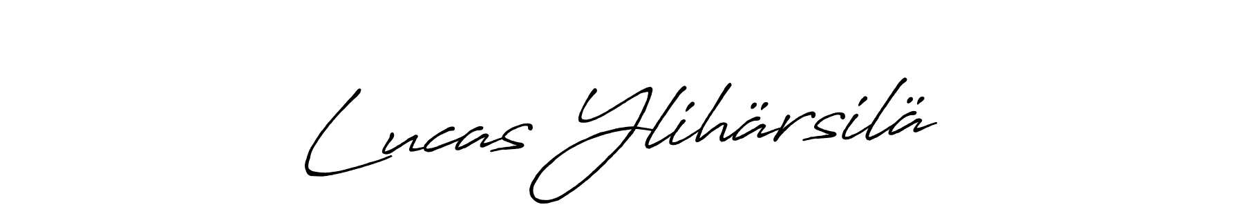 The best way (Antro_Vectra_Bolder) to make a short signature is to pick only two or three words in your name. The name Lucas Ylihärsilä include a total of six letters. For converting this name. Lucas Ylihärsilä signature style 7 images and pictures png