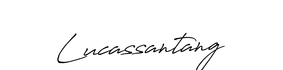 Design your own signature with our free online signature maker. With this signature software, you can create a handwritten (Antro_Vectra_Bolder) signature for name Lucassantang. Lucassantang signature style 7 images and pictures png