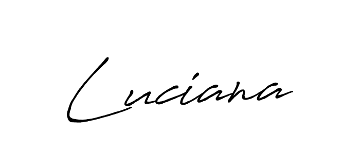 How to make Luciana signature? Antro_Vectra_Bolder is a professional autograph style. Create handwritten signature for Luciana name. Luciana signature style 7 images and pictures png