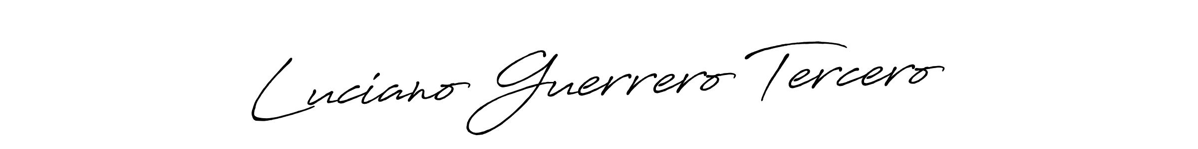 Also we have Luciano Guerrero Tercero name is the best signature style. Create professional handwritten signature collection using Antro_Vectra_Bolder autograph style. Luciano Guerrero Tercero signature style 7 images and pictures png