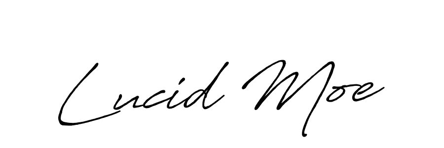 Also we have Lucid Moe name is the best signature style. Create professional handwritten signature collection using Antro_Vectra_Bolder autograph style. Lucid Moe signature style 7 images and pictures png