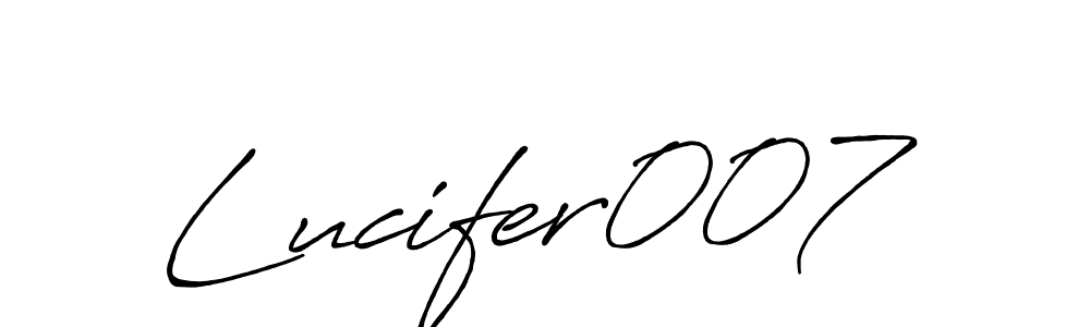 How to make Lucifer007 signature? Antro_Vectra_Bolder is a professional autograph style. Create handwritten signature for Lucifer007 name. Lucifer007 signature style 7 images and pictures png