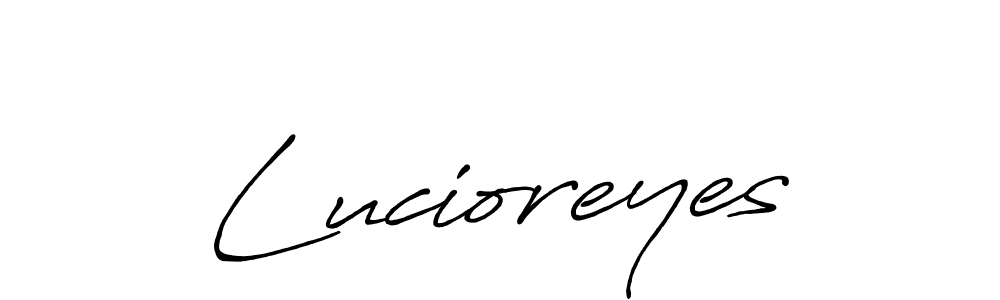 Design your own signature with our free online signature maker. With this signature software, you can create a handwritten (Antro_Vectra_Bolder) signature for name Lucioreyes. Lucioreyes signature style 7 images and pictures png