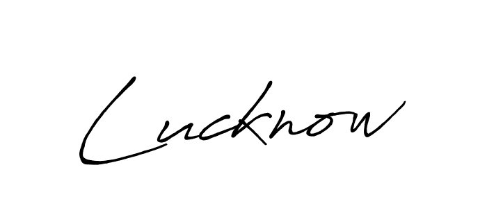 Create a beautiful signature design for name Lucknow. With this signature (Antro_Vectra_Bolder) fonts, you can make a handwritten signature for free. Lucknow signature style 7 images and pictures png