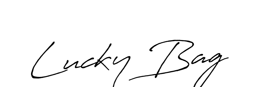 It looks lik you need a new signature style for name Lucky Bag. Design unique handwritten (Antro_Vectra_Bolder) signature with our free signature maker in just a few clicks. Lucky Bag signature style 7 images and pictures png