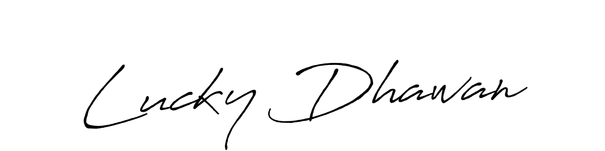 Antro_Vectra_Bolder is a professional signature style that is perfect for those who want to add a touch of class to their signature. It is also a great choice for those who want to make their signature more unique. Get Lucky Dhawan name to fancy signature for free. Lucky Dhawan signature style 7 images and pictures png