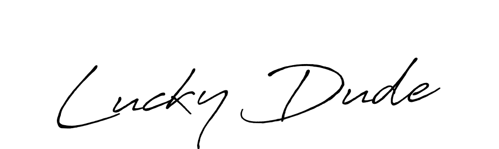 Make a beautiful signature design for name Lucky Dude. Use this online signature maker to create a handwritten signature for free. Lucky Dude signature style 7 images and pictures png