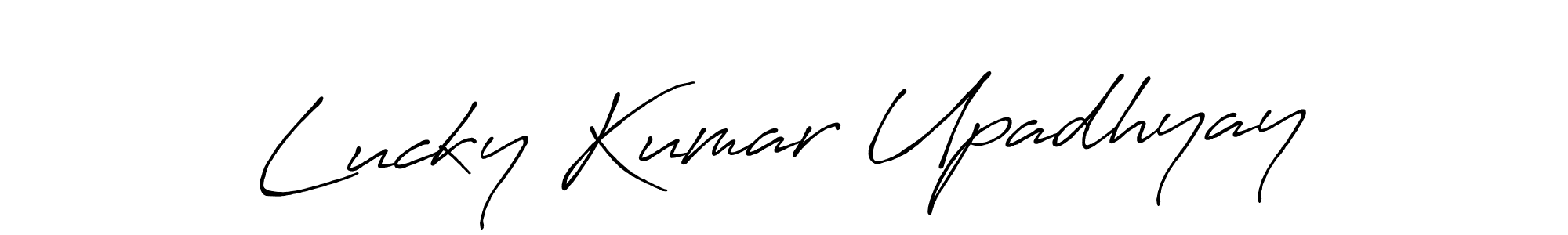 if you are searching for the best signature style for your name Lucky Kumar Upadhyay. so please give up your signature search. here we have designed multiple signature styles  using Antro_Vectra_Bolder. Lucky Kumar Upadhyay signature style 7 images and pictures png