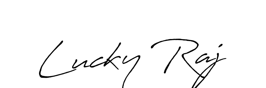 Here are the top 10 professional signature styles for the name Lucky Raj. These are the best autograph styles you can use for your name. Lucky Raj signature style 7 images and pictures png