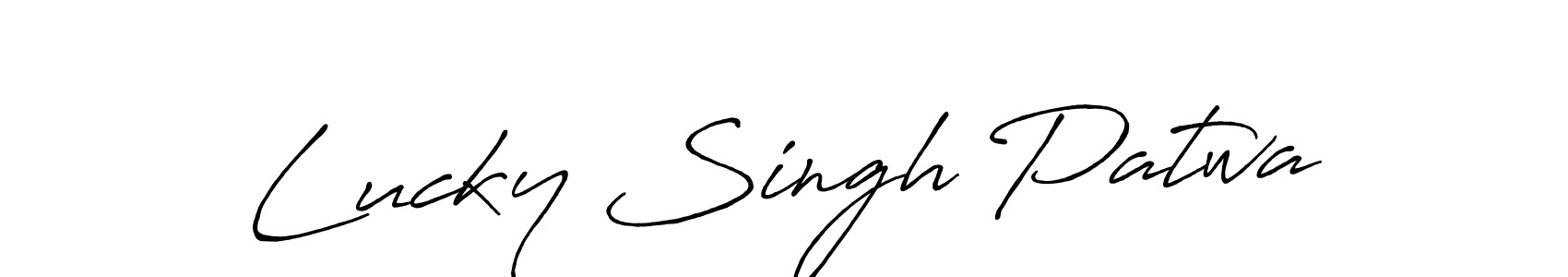 Also we have Lucky Singh Patwa name is the best signature style. Create professional handwritten signature collection using Antro_Vectra_Bolder autograph style. Lucky Singh Patwa signature style 7 images and pictures png