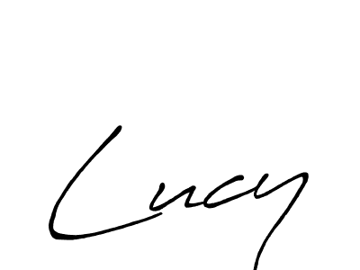 Create a beautiful signature design for name Lucy. With this signature (Antro_Vectra_Bolder) fonts, you can make a handwritten signature for free. Lucy signature style 7 images and pictures png