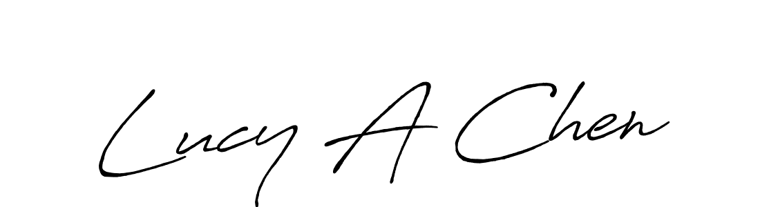 Use a signature maker to create a handwritten signature online. With this signature software, you can design (Antro_Vectra_Bolder) your own signature for name Lucy A Chen. Lucy A Chen signature style 7 images and pictures png