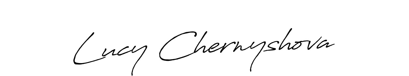 You should practise on your own different ways (Antro_Vectra_Bolder) to write your name (Lucy Chernyshova) in signature. don't let someone else do it for you. Lucy Chernyshova signature style 7 images and pictures png