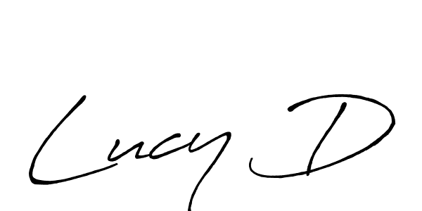 Use a signature maker to create a handwritten signature online. With this signature software, you can design (Antro_Vectra_Bolder) your own signature for name Lucy D. Lucy D signature style 7 images and pictures png