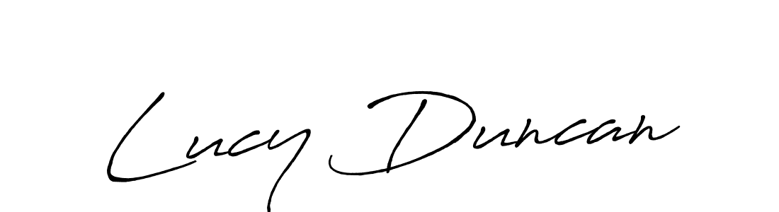 Antro_Vectra_Bolder is a professional signature style that is perfect for those who want to add a touch of class to their signature. It is also a great choice for those who want to make their signature more unique. Get Lucy Duncan name to fancy signature for free. Lucy Duncan signature style 7 images and pictures png