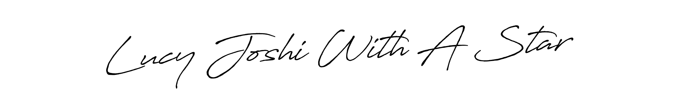 See photos of Lucy Joshi With A Star official signature by Spectra . Check more albums & portfolios. Read reviews & check more about Antro_Vectra_Bolder font. Lucy Joshi With A Star signature style 7 images and pictures png