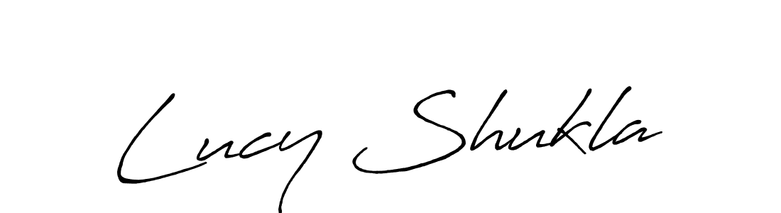 Lucy Shukla stylish signature style. Best Handwritten Sign (Antro_Vectra_Bolder) for my name. Handwritten Signature Collection Ideas for my name Lucy Shukla. Lucy Shukla signature style 7 images and pictures png