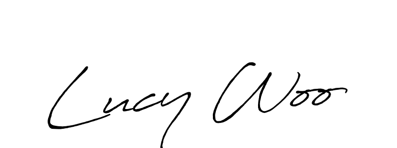 Also You can easily find your signature by using the search form. We will create Lucy Woo name handwritten signature images for you free of cost using Antro_Vectra_Bolder sign style. Lucy Woo signature style 7 images and pictures png