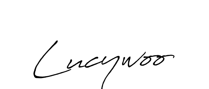 The best way (Antro_Vectra_Bolder) to make a short signature is to pick only two or three words in your name. The name Lucywoo include a total of six letters. For converting this name. Lucywoo signature style 7 images and pictures png