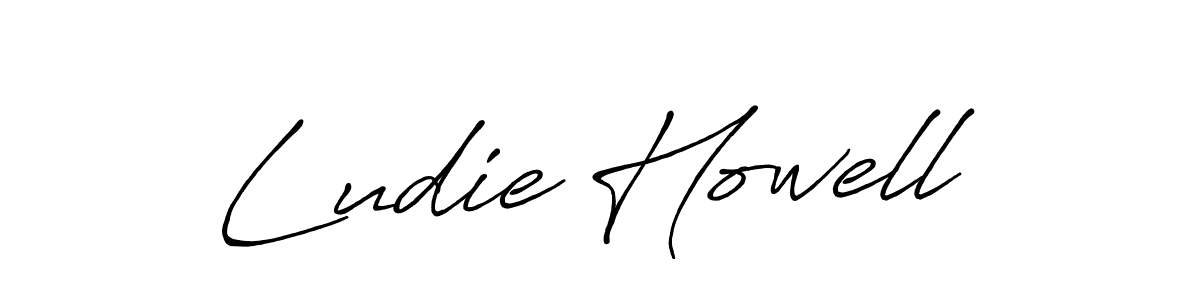 Best and Professional Signature Style for Ludie Howell. Antro_Vectra_Bolder Best Signature Style Collection. Ludie Howell signature style 7 images and pictures png