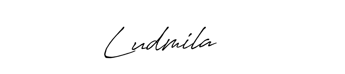 You should practise on your own different ways (Antro_Vectra_Bolder) to write your name (Ludmila ♥️) in signature. don't let someone else do it for you. Ludmila ♥️ signature style 7 images and pictures png