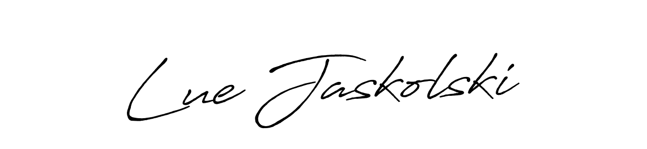 Also we have Lue Jaskolski name is the best signature style. Create professional handwritten signature collection using Antro_Vectra_Bolder autograph style. Lue Jaskolski signature style 7 images and pictures png
