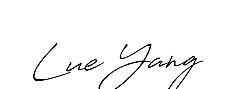 Also we have Lue Yang name is the best signature style. Create professional handwritten signature collection using Antro_Vectra_Bolder autograph style. Lue Yang signature style 7 images and pictures png