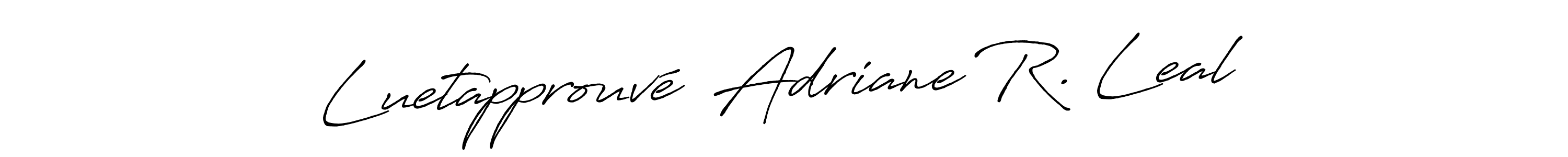 How to make Luetapprouvé  Adriane R. Leal signature? Antro_Vectra_Bolder is a professional autograph style. Create handwritten signature for Luetapprouvé  Adriane R. Leal name. Luetapprouvé  Adriane R. Leal signature style 7 images and pictures png