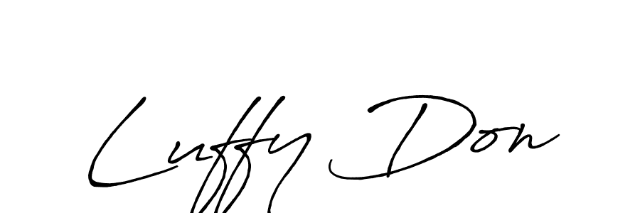 Design your own signature with our free online signature maker. With this signature software, you can create a handwritten (Antro_Vectra_Bolder) signature for name Luffy Don. Luffy Don signature style 7 images and pictures png
