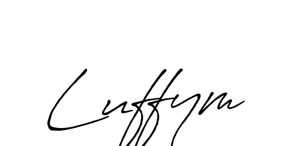if you are searching for the best signature style for your name Luffym. so please give up your signature search. here we have designed multiple signature styles  using Antro_Vectra_Bolder. Luffym signature style 7 images and pictures png