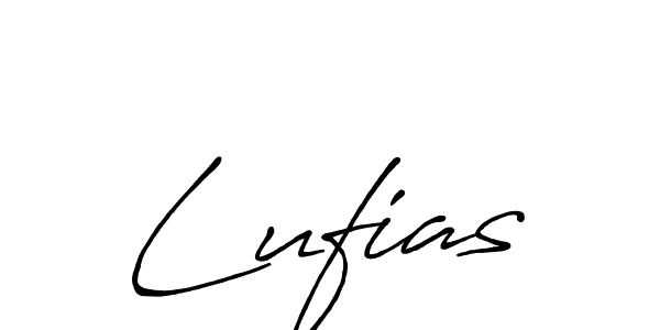 Use a signature maker to create a handwritten signature online. With this signature software, you can design (Antro_Vectra_Bolder) your own signature for name Lufias. Lufias signature style 7 images and pictures png