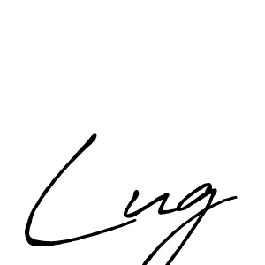 Lug stylish signature style. Best Handwritten Sign (Antro_Vectra_Bolder) for my name. Handwritten Signature Collection Ideas for my name Lug. Lug signature style 7 images and pictures png