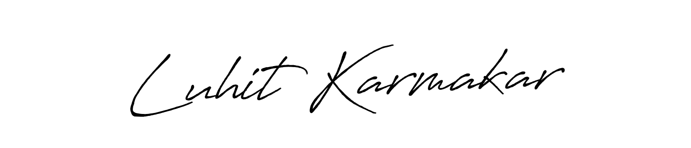 How to Draw Luhit Karmakar signature style? Antro_Vectra_Bolder is a latest design signature styles for name Luhit Karmakar. Luhit Karmakar signature style 7 images and pictures png