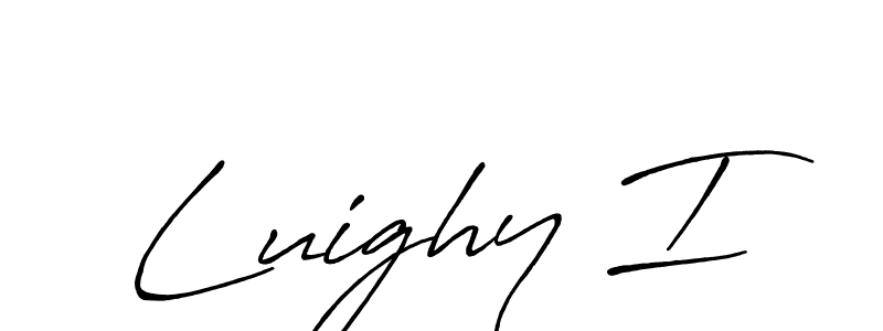 Also You can easily find your signature by using the search form. We will create Luighy I name handwritten signature images for you free of cost using Antro_Vectra_Bolder sign style. Luighy I signature style 7 images and pictures png