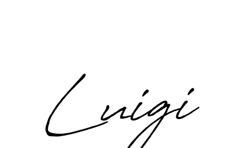 Make a beautiful signature design for name Luigi. With this signature (Antro_Vectra_Bolder) style, you can create a handwritten signature for free. Luigi signature style 7 images and pictures png