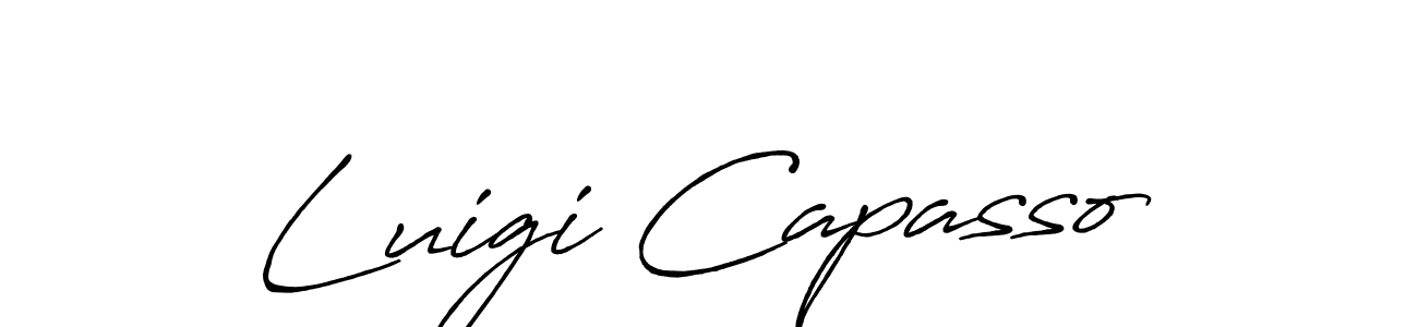 Make a beautiful signature design for name Luigi Capasso. With this signature (Antro_Vectra_Bolder) style, you can create a handwritten signature for free. Luigi Capasso signature style 7 images and pictures png